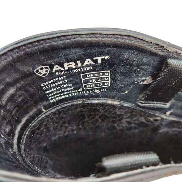 Ariat Womens Black Leather Western Knee High Boots #10011938 Size 6.5 - Picture 12 of 14